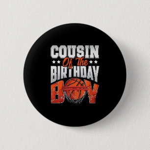 Cousin Sketll Birthday Boy Family Ller B-day Party 2 Inch Round Button