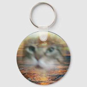 Cousin Skooter Button Keychain