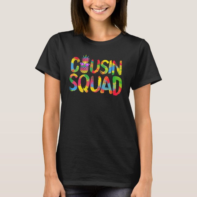Cousin Squad Crew Family Matching Pineapple Summer T-Shirt (Front)