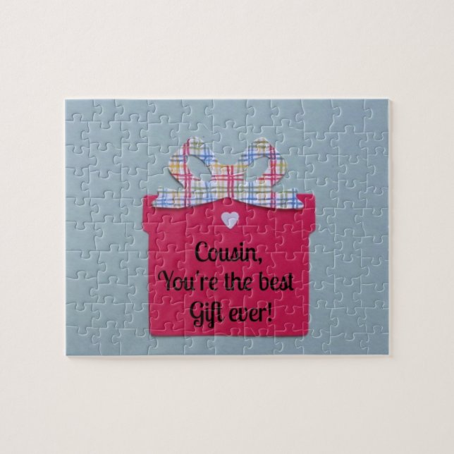 Cousin, You're the best gift ever! Jigsaw Puzzle (Horizontal)