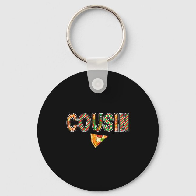 Cousin Zza Birthday Squad Crew Family Matching  Keychain (Front)