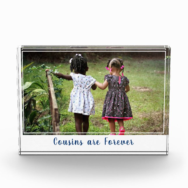 Cousins are Forever Photo Block (Front)