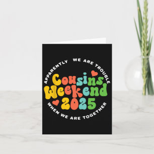 Cousins Crew 2025 Family Vacation Weekend Holiday  Card