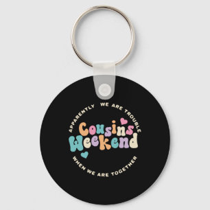 Cousins Crew 2025 Family Vacation Weekend Holiday Keychain