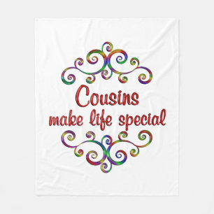 Cousins Make Life Special Fleece Blanket