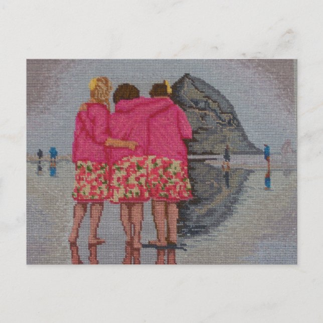 Cousins Needlepoint Postcard (Front)