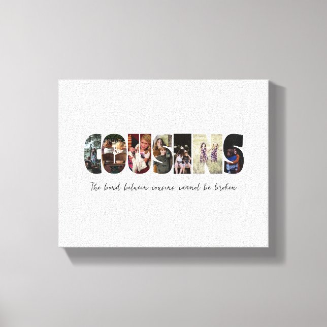 Cousins Photo Collage Canvas Print (Front)