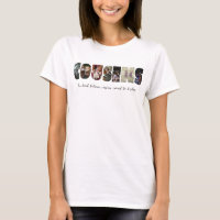 Cousins Photo Collage T-shirt femme