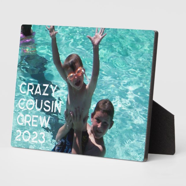 Cousins Trip to Grandparents Family Photo Plaque (Side)