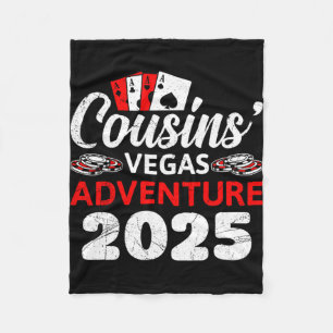 Cousins Vegas Adventure 2025 Las Vegas Fleece Blanket