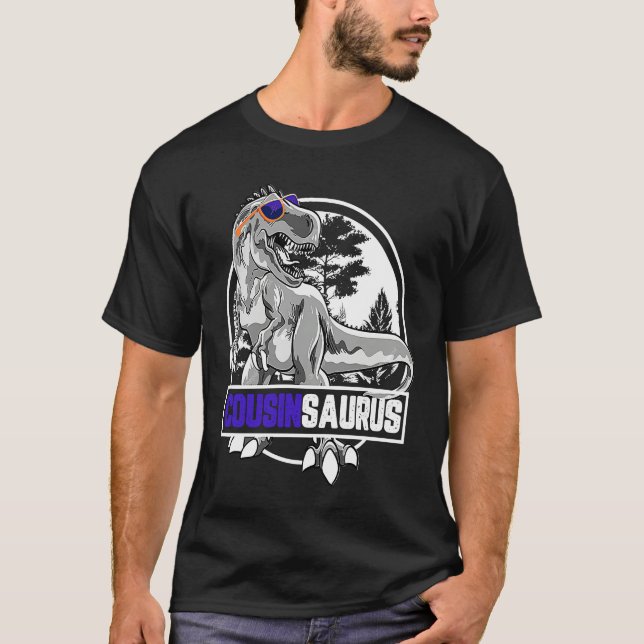 Cousinsaurus rex Cousin Saurus Dinosaur T-Shirt (Front)