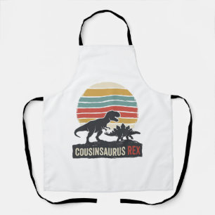 Cousinsaurus Rex Funny Dinosaur Vintage Shirt Desi Apron