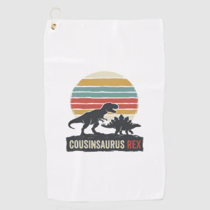Cousinsaurus Rex Funny Dinosaur Vintage Shirt Desi Golf Towel