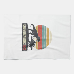 Cousinsaurus Rex Funny Dinosaur Vintage Shirt Desi Kitchen Towel