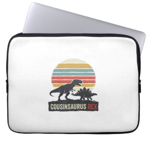 Cousinsaurus Rex Funny Dinosaur Vintage Shirt Desi Laptop Sleeve