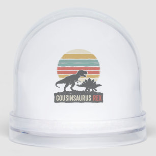 Cousinsaurus Rex Funny Dinosaur Vintage Shirt Desi Snowglobe