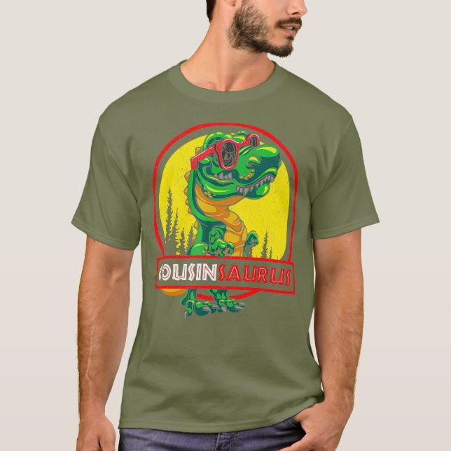Cousinsaurus Shirt T rex Counsin Saurus Dinosaur (Front)