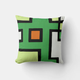 Coussin 抽象画 モダン レトロ mapper #1 クッション