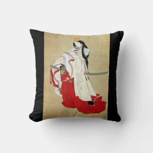 Coussin 白拍子, danseur de Shirabyōshi de 北斎, Hokusai,
