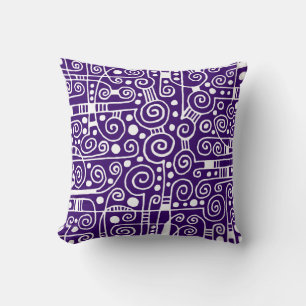 Coussin 040512 - Blanc sur Dp Purple