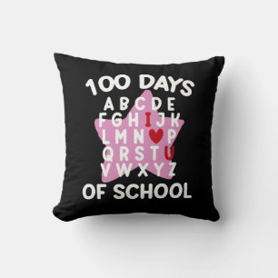 Coussin 100 Jours D'Alphabet Scolaire 100E Jour Enseignant