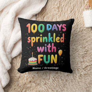 Coussin 100 jours parsemés de plaisir Célébrer la joie de