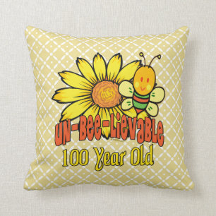 Coussin 100e anniversaire - Incroyable à 100 ans