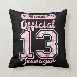 Coussin 13 ans officiels 13e anniversaire adolescent 13 an