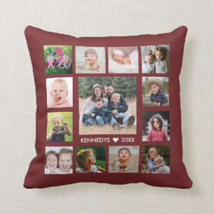 Coussin 13 Collage de photos de famille Créez votre propr