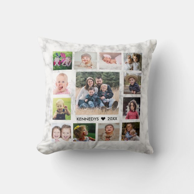 Coussin 14 Collage de photos de famille Créez votre propre (Recto)