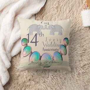 Coussin 14e anniversaire de la Mariage ivoirienne