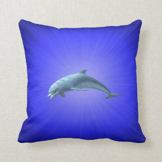 Coussin 16" de jet de polyester x 16" dauphin