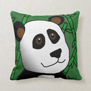 Coussin 16x16 de panda