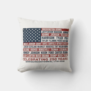 Coussin 1776-2026 America 250e anniversaire voiture des Pr