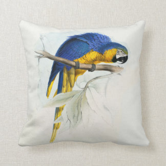 Coussin #17-Blue et maccaw jaune