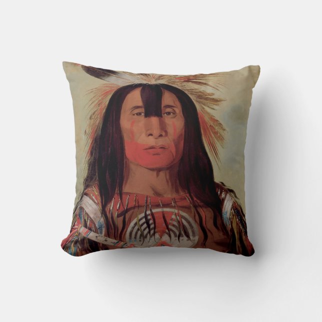 Coussin 1832 principal de MoJo de Natif américain (Recto)