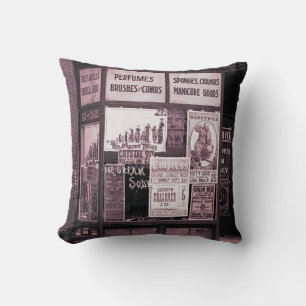 Coussin 1912 Fenêtre du magasin Vaudeville Manucure Pro-Un