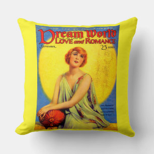 Coussin 1920 Dream World magazine couverture