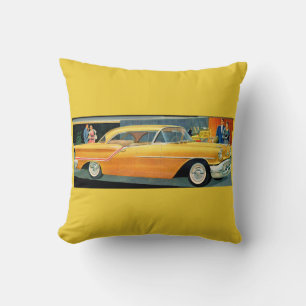Coussin 1950 golden Rocket 88 Oldsmobile print