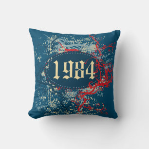 Coussin 1984 Anniversaire ou Depuis 1984 ou Fabriqué en 19
