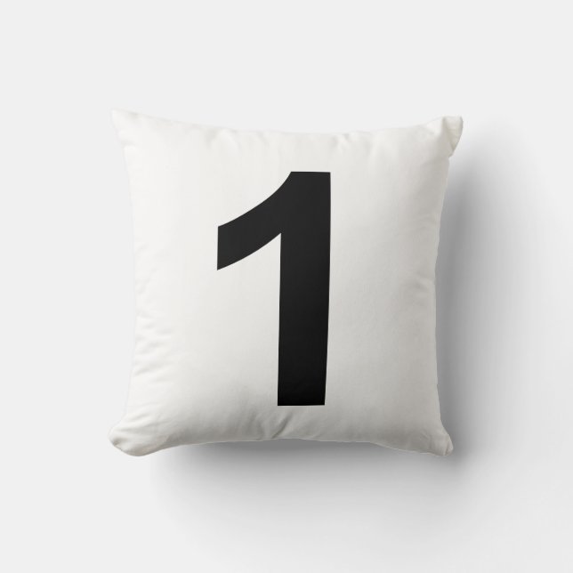 Coussin 1 numéro un (Recto)