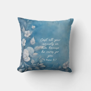 Coussin 1 Pierre 5:7 Image de verset biblique