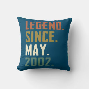 Coussin 20 ans de légende depuis mai 2002 20e anniversaire