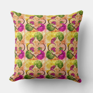 Coussin 20" carreau de x20" Fleur-De-Lis