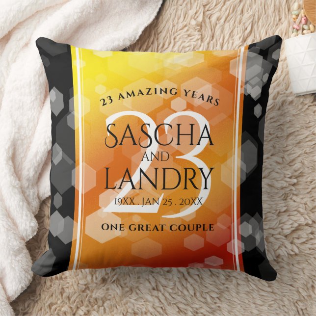 Coussin 23e anniversaire de Mariage de Topaz impérial (Couverture)