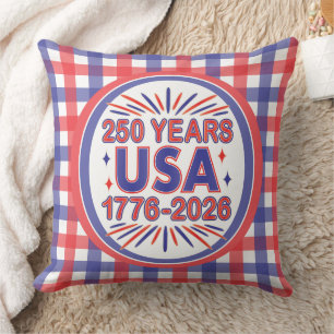 Coussin 250 ans USA Semiquinentenaire 1776-2026