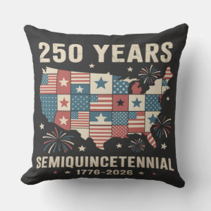 Coussin 250e anniversaire de l'indépendance des États-Unis
