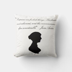 Coussin 2 Jane Austen regarde dans un!