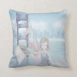 Coussin 2-Sided rêveur d'inondation