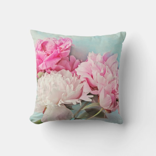 Coussin 3 pivoines (Recto)